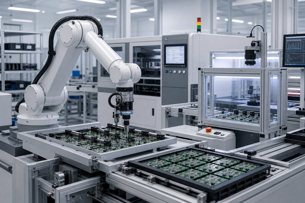 Electronics assembly and automation equipment line