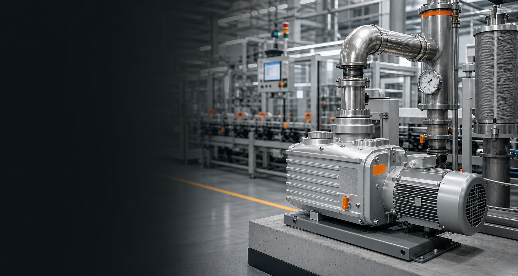 Industrial vacuum pump sizing support